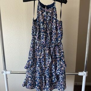 Floral Dress Blue Size Small